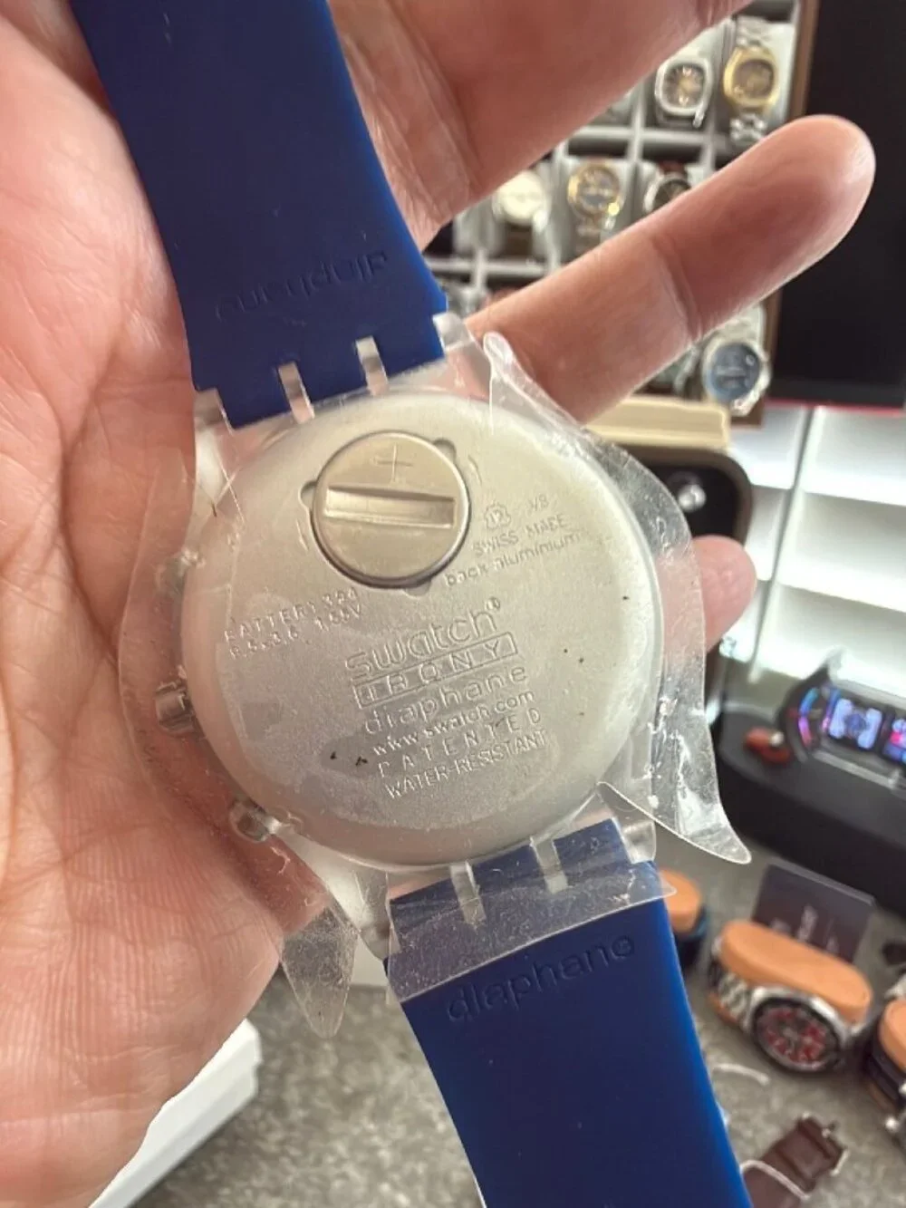 Swatch Irony Diaphane Chrono SHAQ 34 SVCK4007 43mm NOS Shaquille ONeal